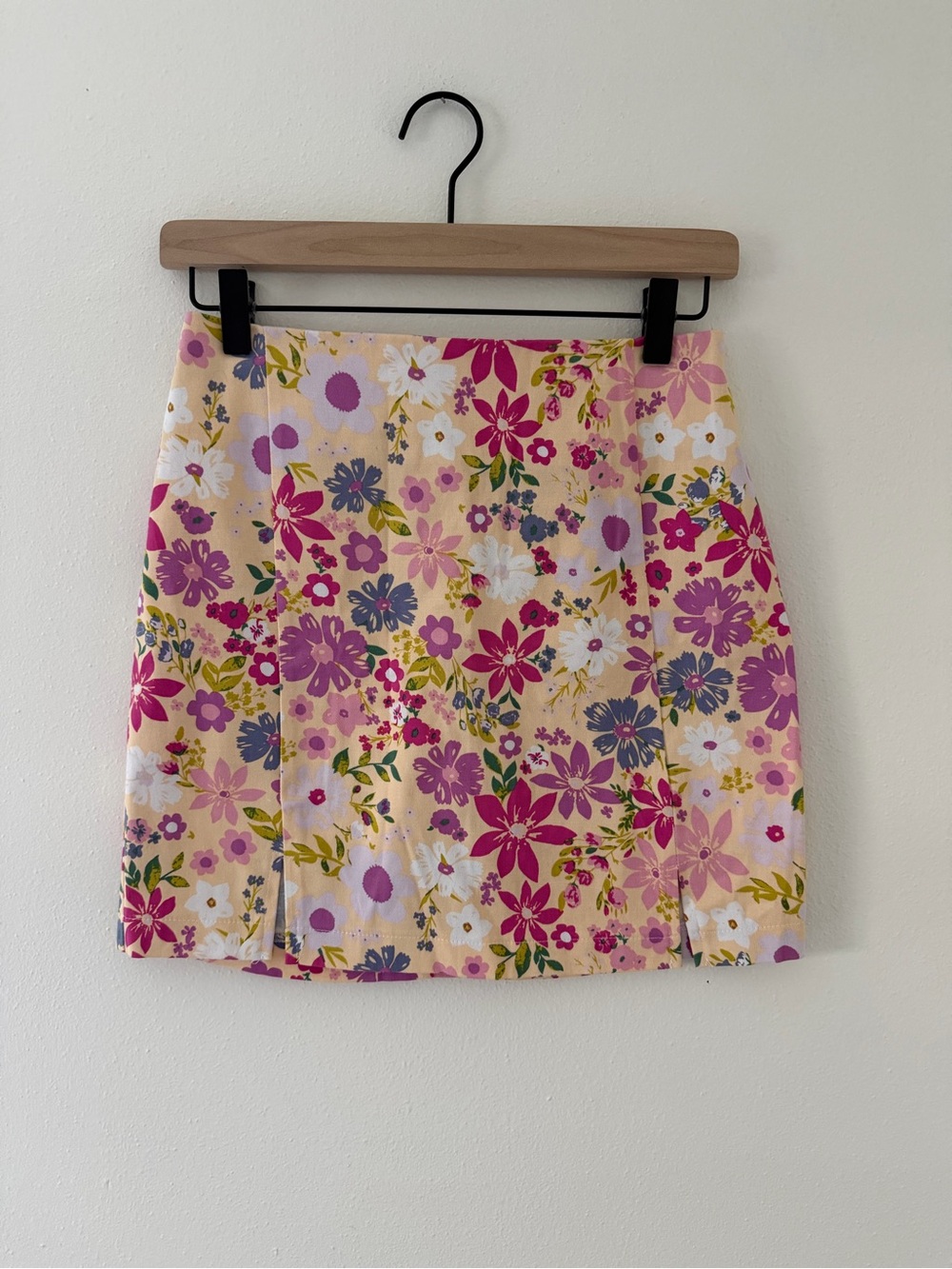 Love On A Hanger Retro Cotton Ditsy Floral Coquette Girl A-Line Mini Skirt smal